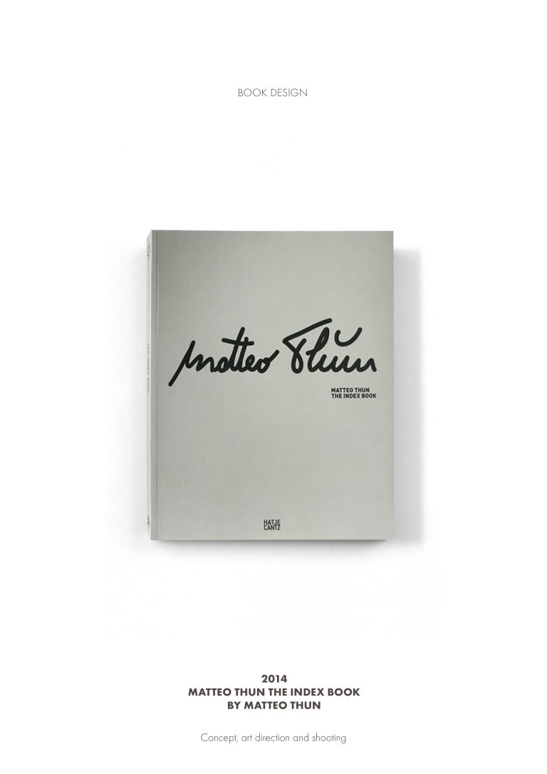 Cover of The Index Book, the monograph of architect Matteo Thun, with art direction by Elena Pelosi.