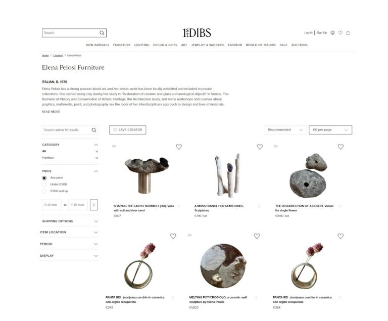 1stdibs: Elena Pelosi Studio product listings