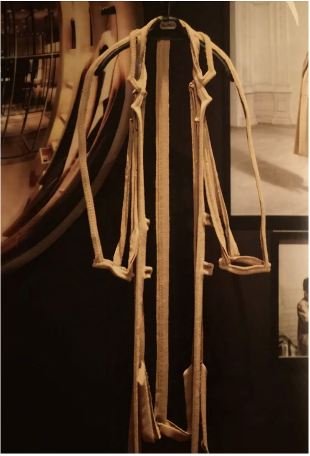 Deconstructed camel coat reduced to its seams and edges, from the Max Mara book 448 Historical Pieces on Red Square.