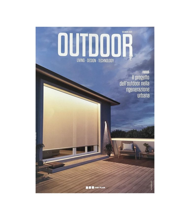 The Plan OUTDOOR magazine: cover featuring MARU urban furniture collection