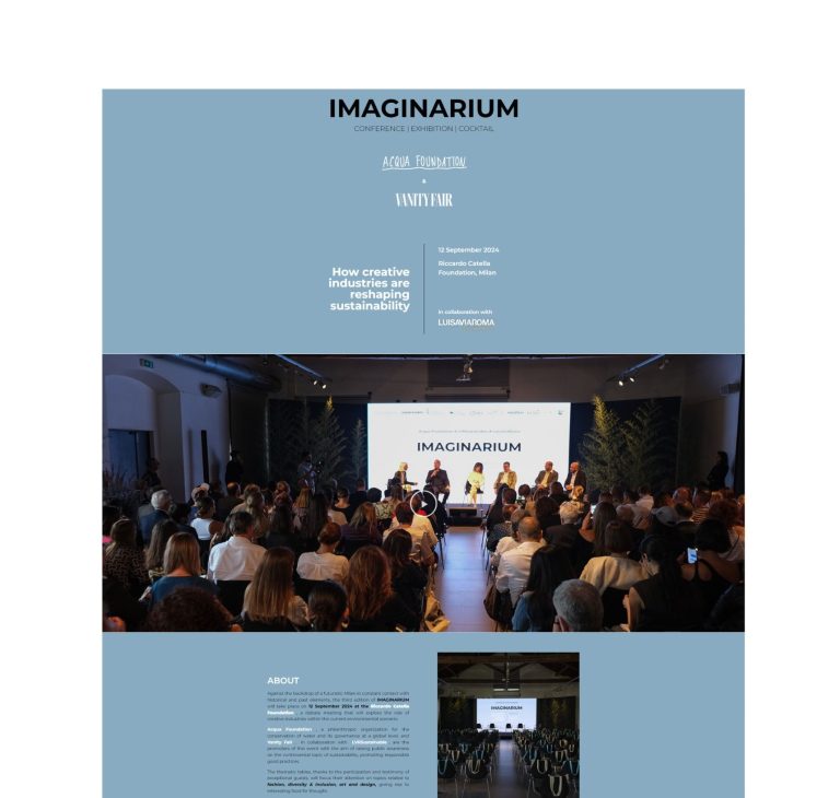 Imaginarium: how creative industries are reshaping sustainability, conference hall