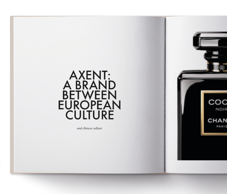 Axent catalogue spread on the brand’s European cultural references, concept and art direction by Elena Pelosi.