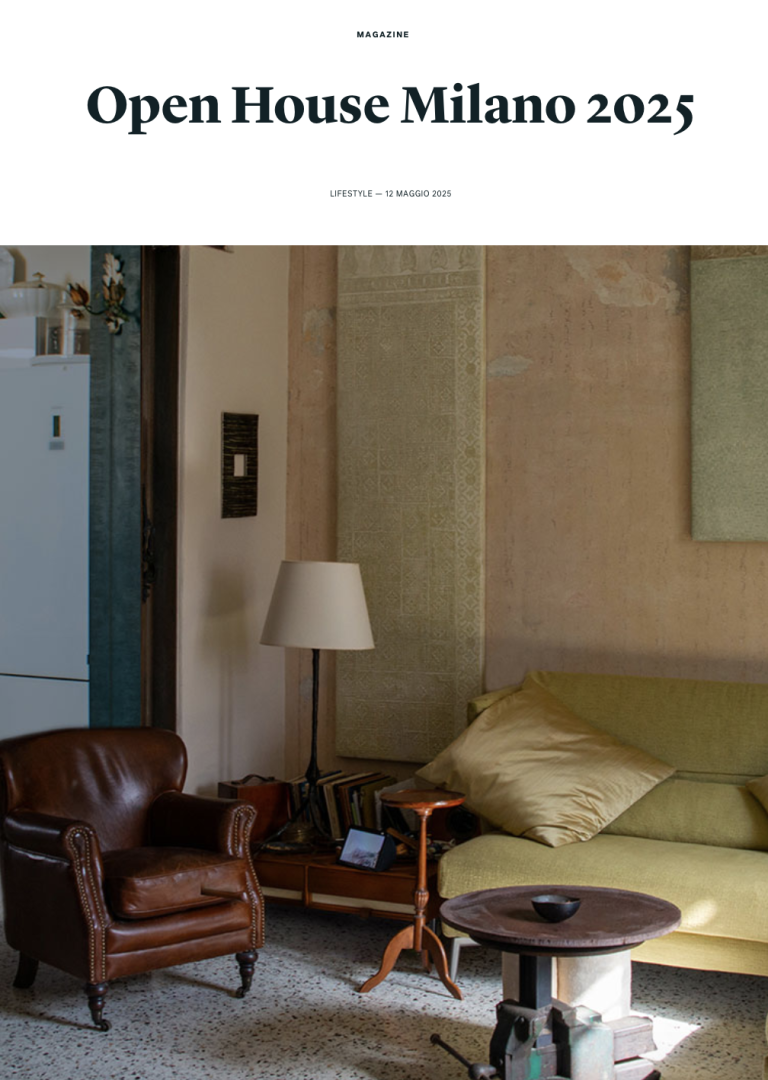 Fuorisalone: Open House Milano 2025, living room with leather armchair