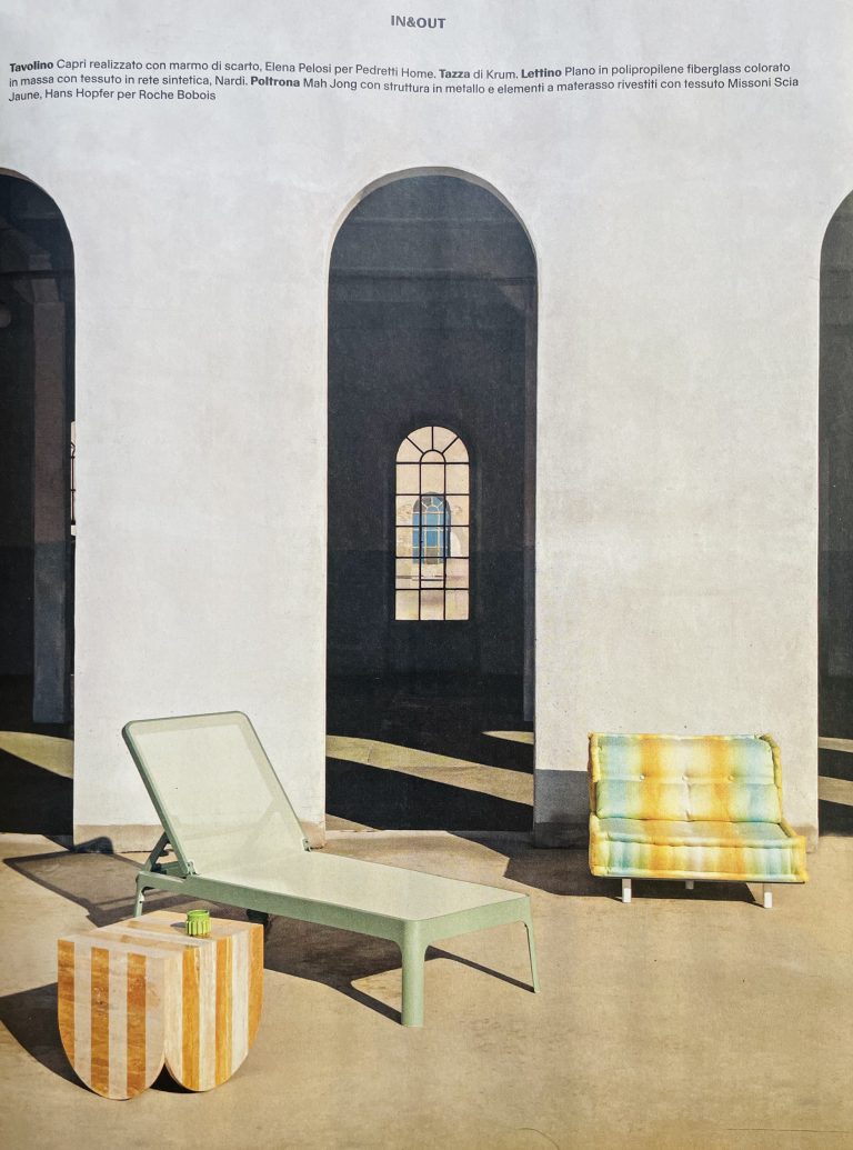 Living Corriere: Capri table redefines the sculptural outdoor table