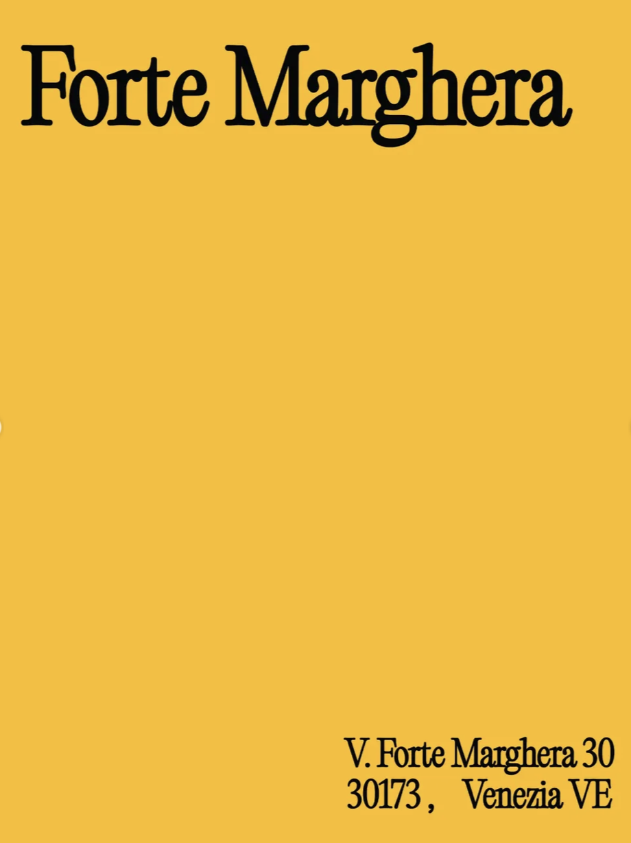 The Unfolded Series: ochre poster for Forte Marghera