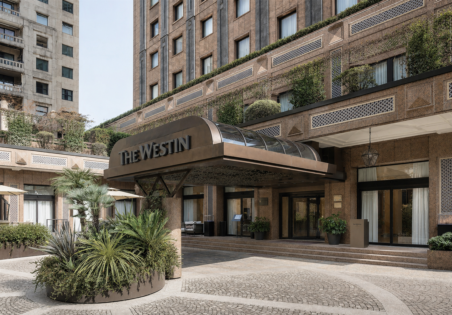 Ingresso di The Westin Palace, Milano, interior design di Elena Pelosi Studio