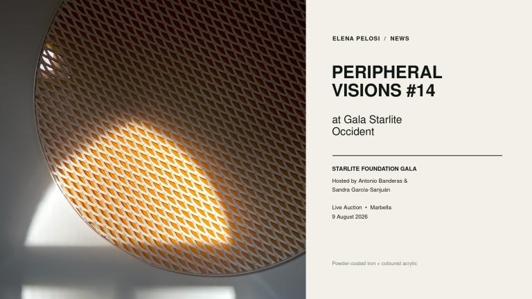 Peripheral Vision #14 selected for the XVII Gala Starlite Occident, auction catalogue page